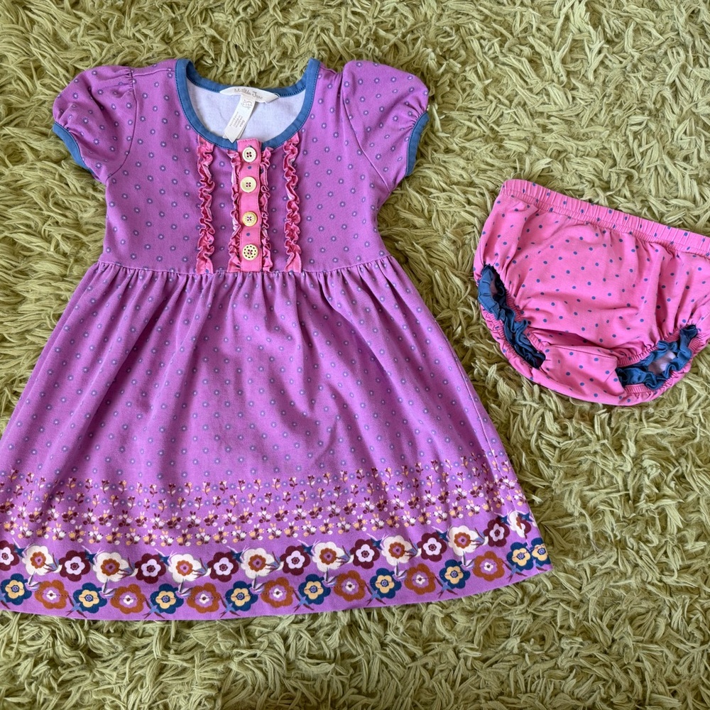 Matilda Jane Purple and Pink Kids Matching Set